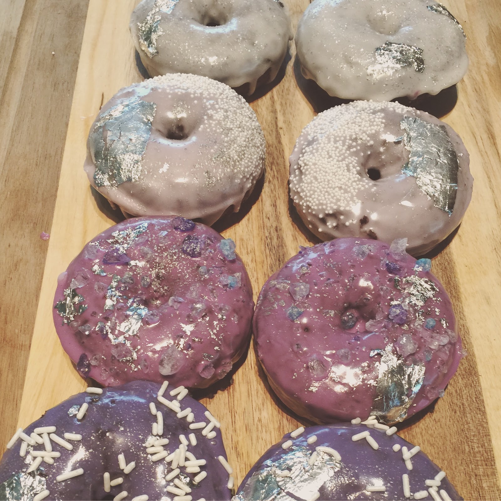 JasmineRichelleBakes Lavender Chocolate Donuts