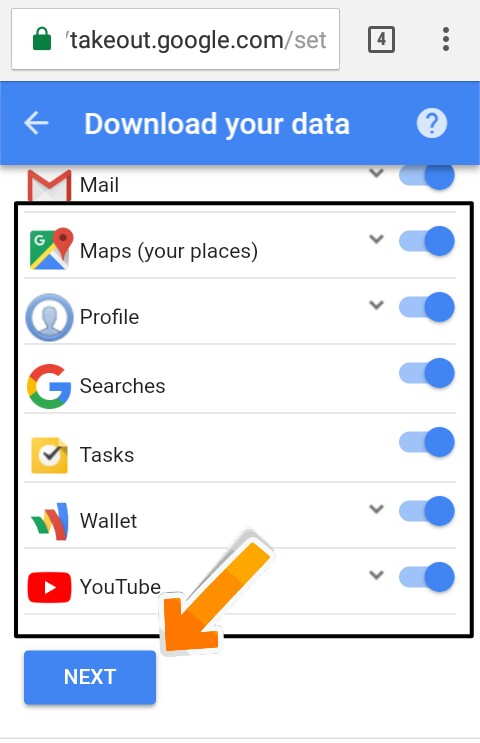 Select-Kar-Next-Par-Click-Kare Lifetime-Google-Search-History-Kaise-Download-Kare