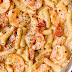 SHRIMP PASTA WITH CREAMY MOZZARELLA SAUCE