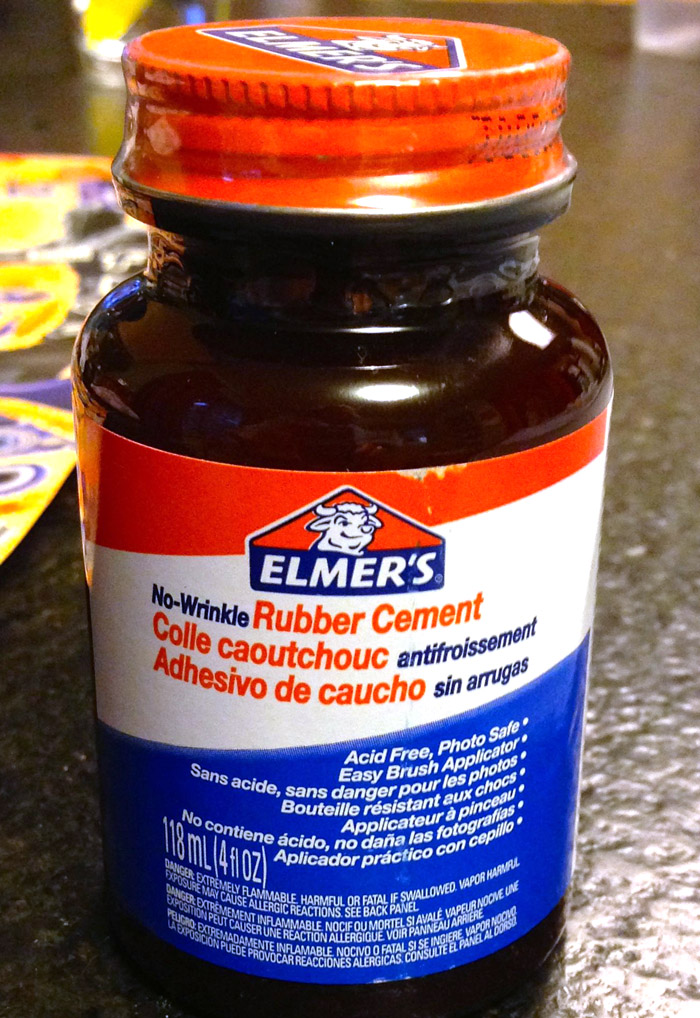 Rubber cement -- what's it good for? Absolutely not Scrabble bracelets
