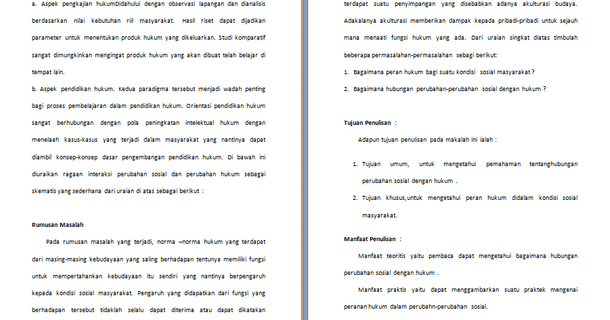 Contoh Makalah Sosiologi Hukum