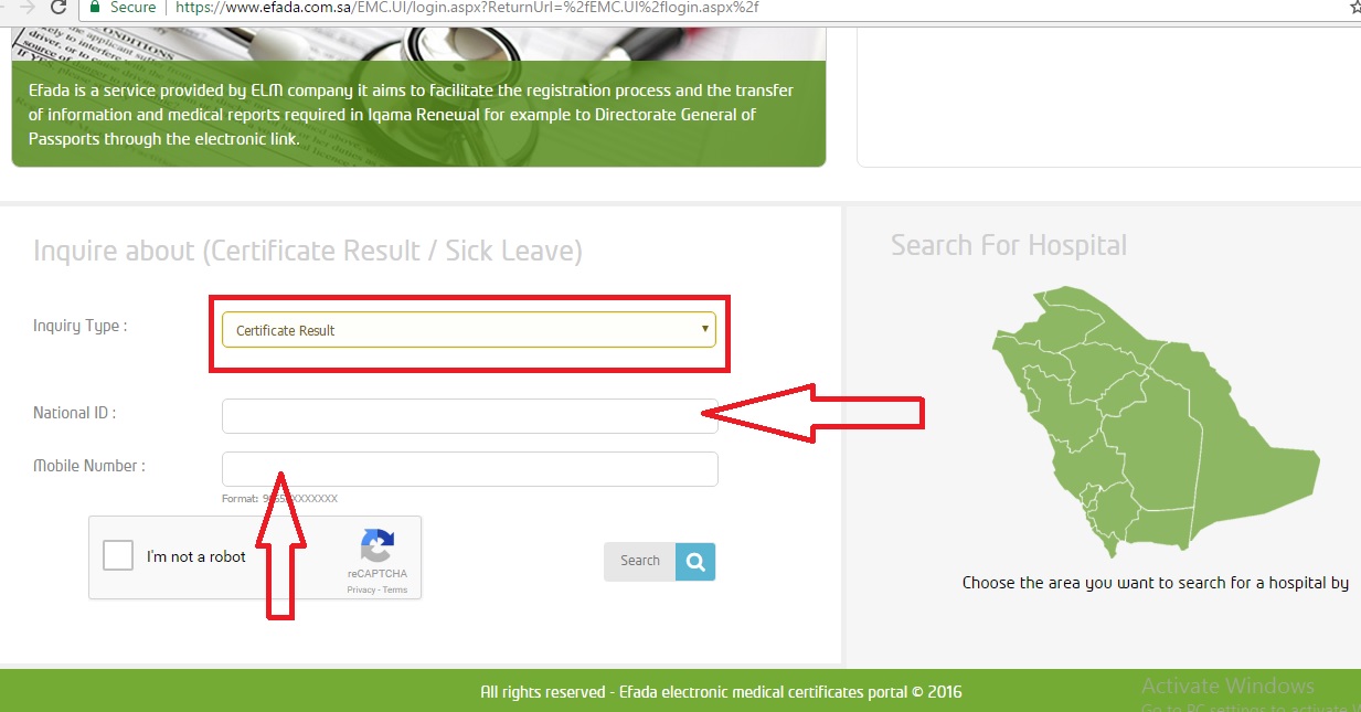 Check online medical test report for first Saudi iqama Life in KSA