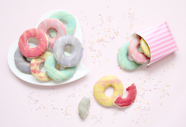 vegan iced ring biscuits