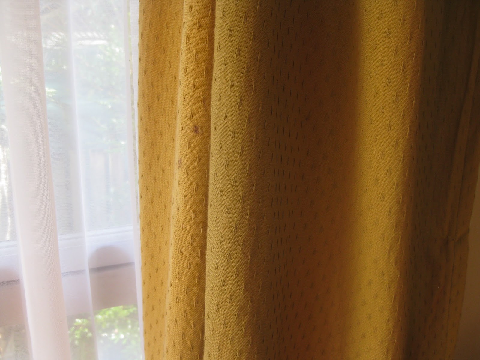 How to dye curtains at home! Lots of fun, but not a total success this
