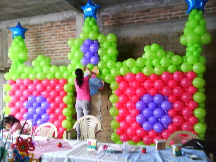 Decoración con Globos para Fiestas Infantiles