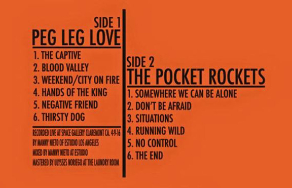 Peg Leg Love The Pocket Rockets Split 12 Inch Vinyl Hail To The Outsiders Potent Raw And Oh So Good American Pancake