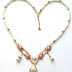 Naszyjnik inspirowany Paryżem, jak z epoki Baroku/French inspired baroque shabby necklace