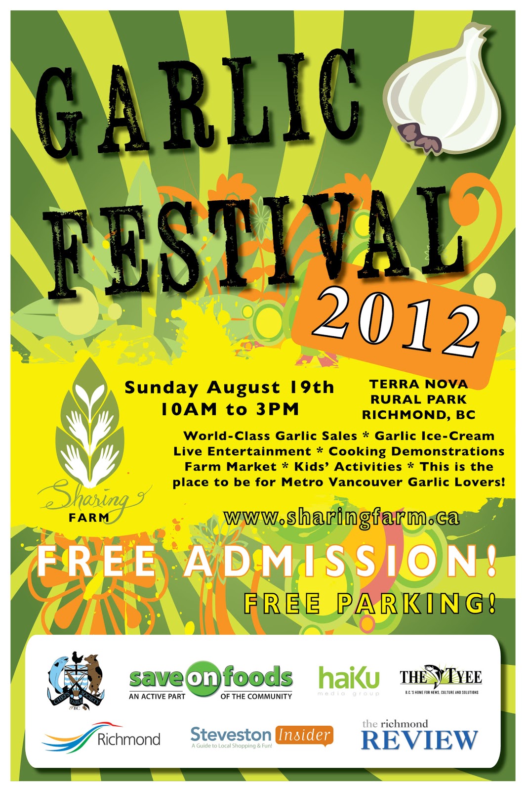 The Juice Caboose garlic festival sunday august 19