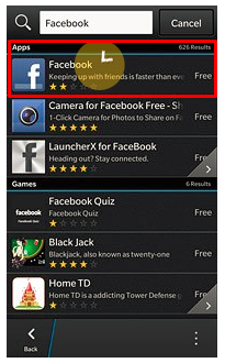 Download Blackberry Facebook App