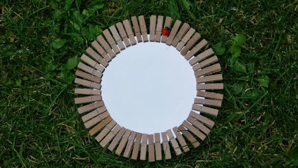 espejos,mano,mosaico,teselas,pinzas,pendientes,madera,tela,servilletas,