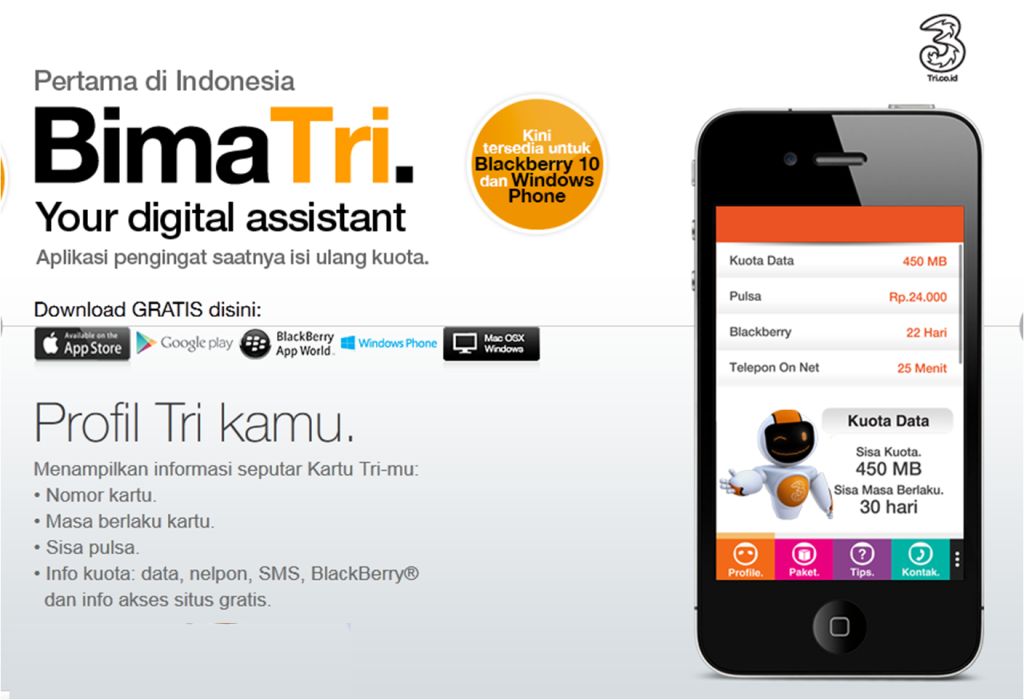 Internet Gratis Dari 3 Tri Terbaru
