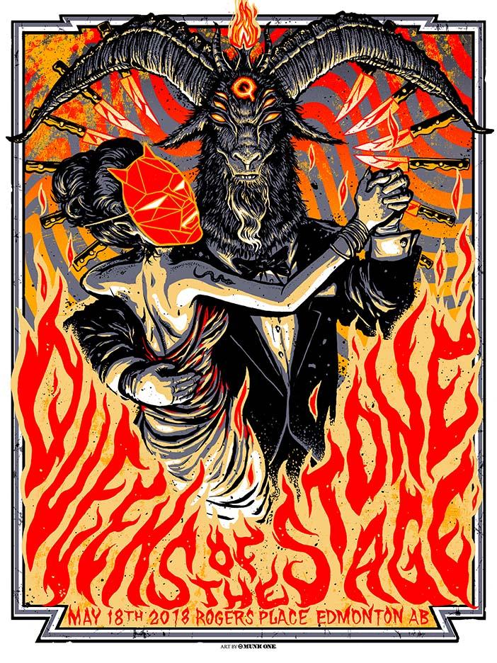 INSIDE THE ROCK POSTER FRAME BLOG Munk One Queens of the Stone Edmonton Posters