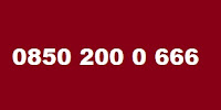 0 850 200 0 666 Kimin Telefon Numarası