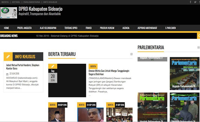 Bukan Hanya Di Jakarta, Di Sidoarjo Website DPRD Tampilkan Film Porno