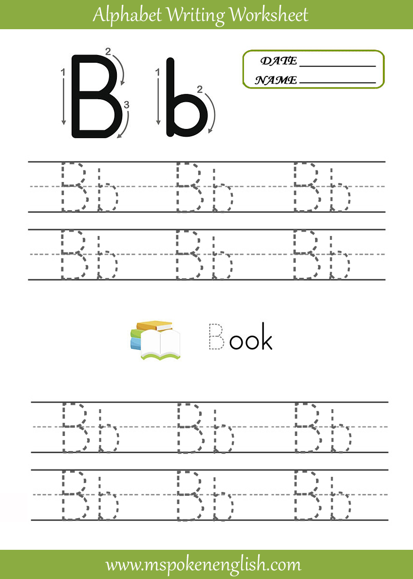 M Spoken English: Alphabet Worksheet B