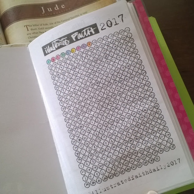 Illustrated Faith's Habit Tracker for 2017. Illustrated Faith's Habit Tracker for 2017.