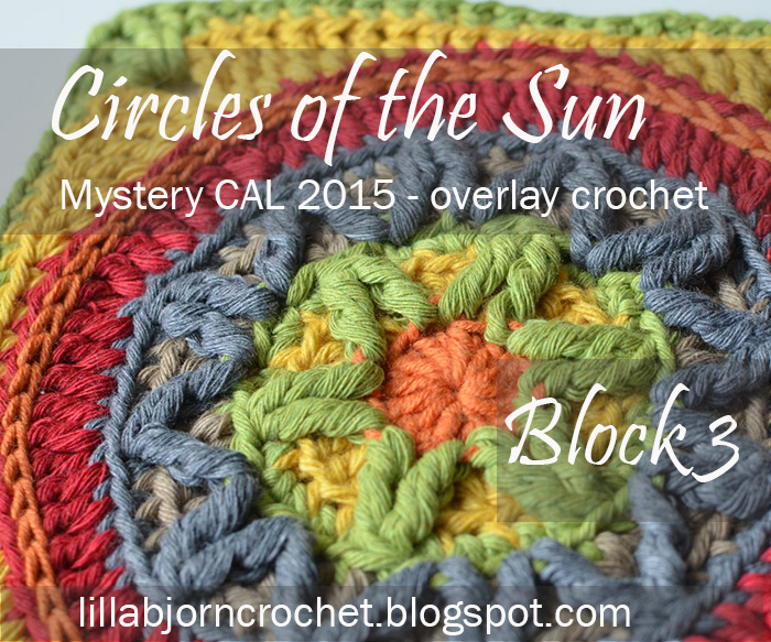 Circles of the Sun Mystery CAL 2015 - overlay crochet - Block 3 #free crochet pattern by LillaBjornCrochet