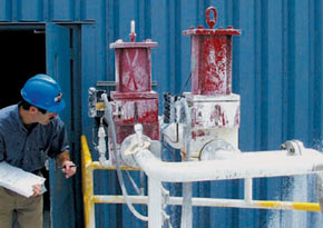 Pinch valve in lime slurry service Pinch valve in lime slurry service