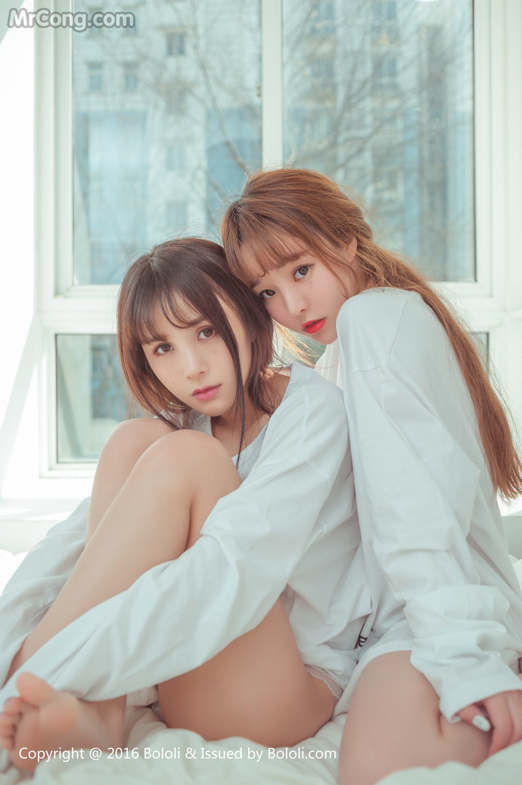 BoLoli 2017-04-07 Vol.042: Models Xia Mei Jiang (夏 美 酱) and Liu You Qi Sevenbaby (柳 侑 绮 Sevenbaby) (51 photos) photo 2-5