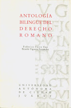 ANTOLOGÍA BILINGÜE DEL DERECHO ROMANO