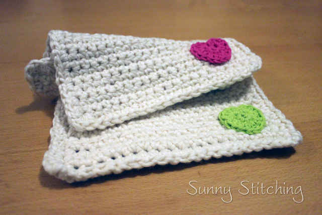 Organic Crochet Washcloths: Sunny Stitching