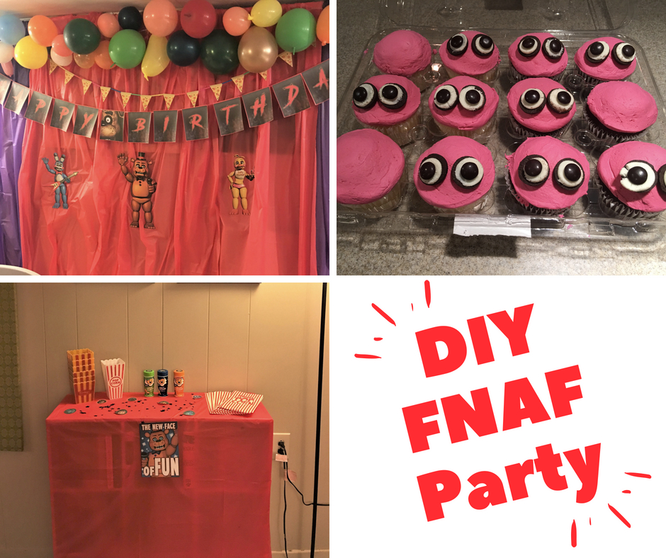 FNAF Backdrop Five Nights at Freddys Birthday Party Decorations
