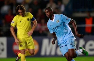Villarreal CF Manchester City football match in stadium