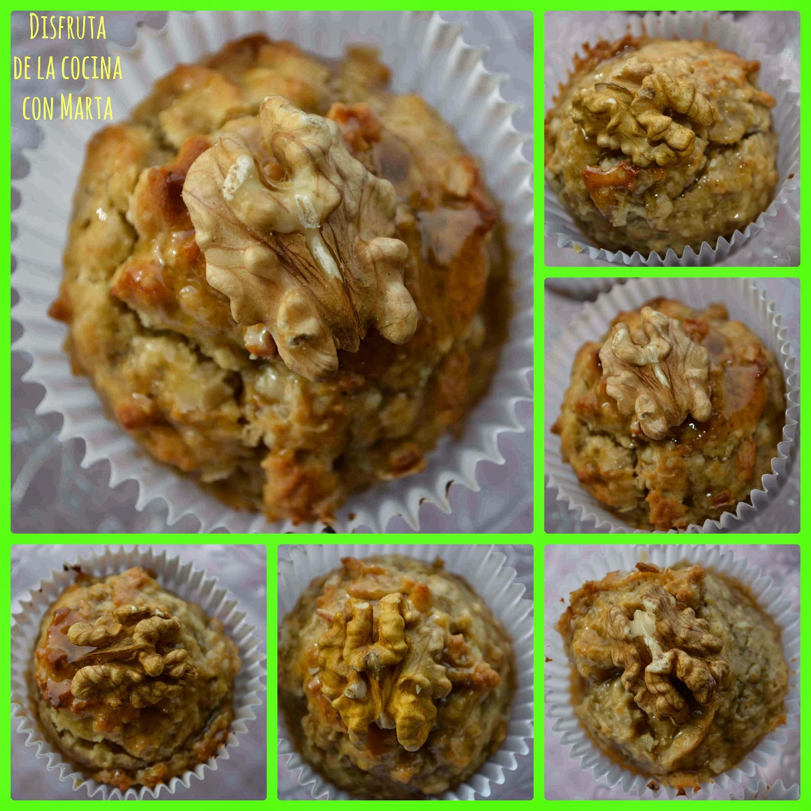 Disfruta de la cocina con Marta Muffins de avena, nueces y compota de pera