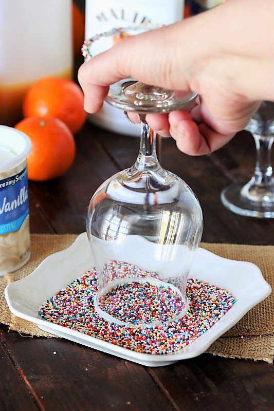 my kitchen world tour How To Brand A SprinklesRimmed Drinking Glass