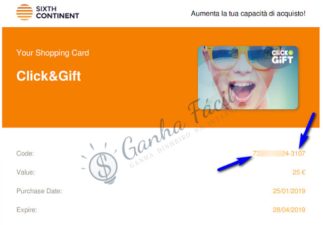 Click&Gift click gift cepsa sixth continent voucher vale desconto combustível