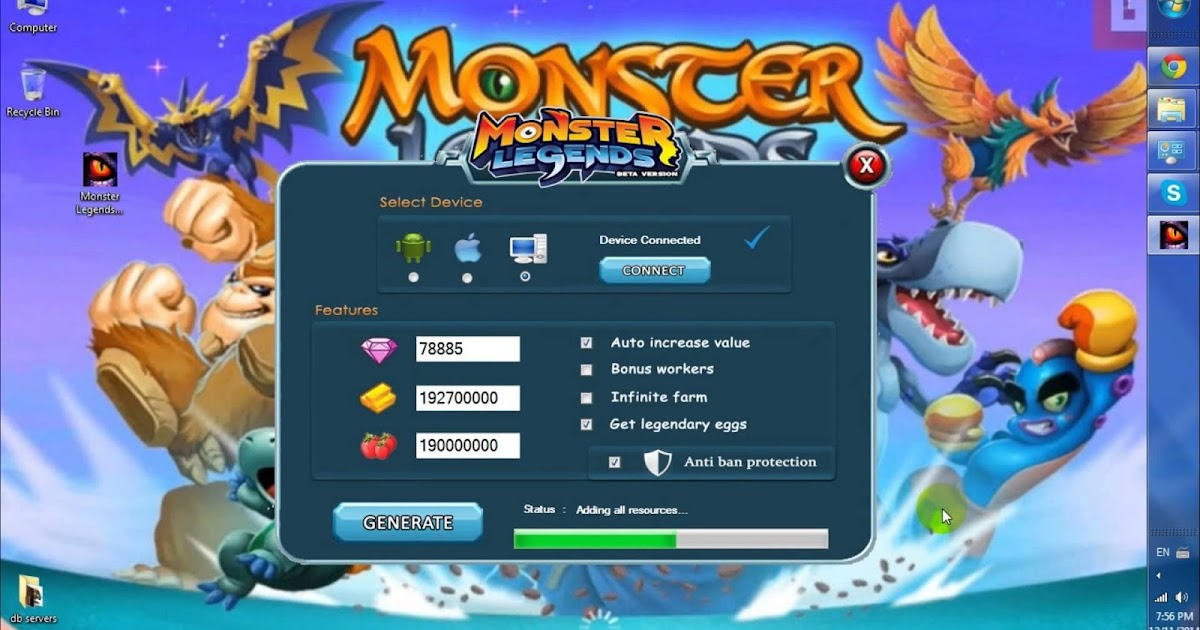 Monster Legends Hack Tool Session Id