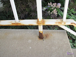 railing rust painting metal rusted spray paint porch krylon protector railings painted removing around colors bottom visit utah covered snow