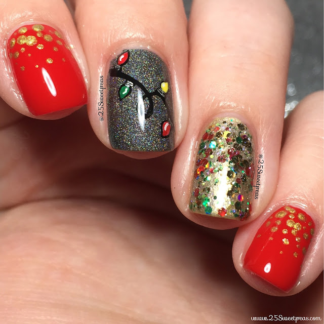 Christmas Lights Nails — 25 Sweetpeas