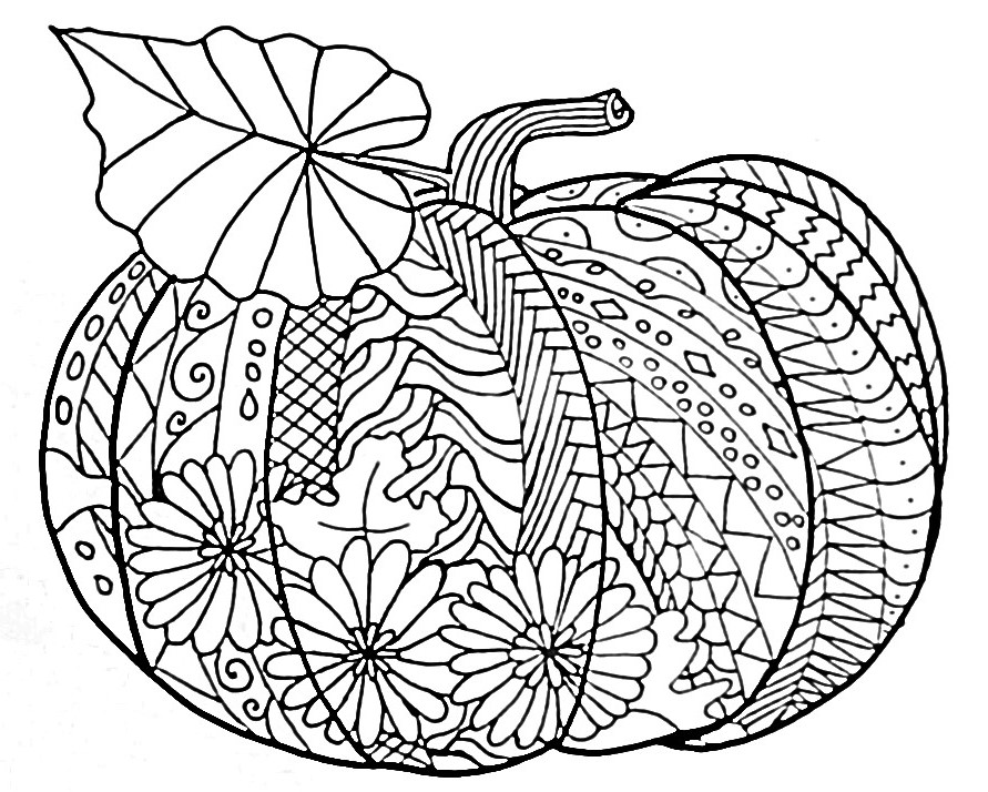 Pumpkin Mandala Color
