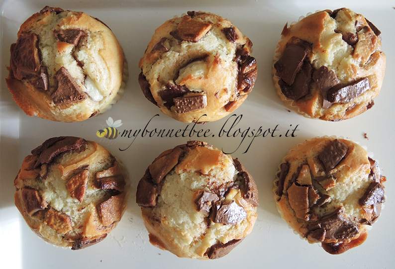 Muffin al cioccolato Kinder / Kinder chocolate muffins