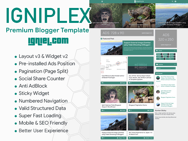 Download Igniplex - Tema Blogspot Premium Super Keren Download Igniplex - Tema Blogspot Premium Super Keren