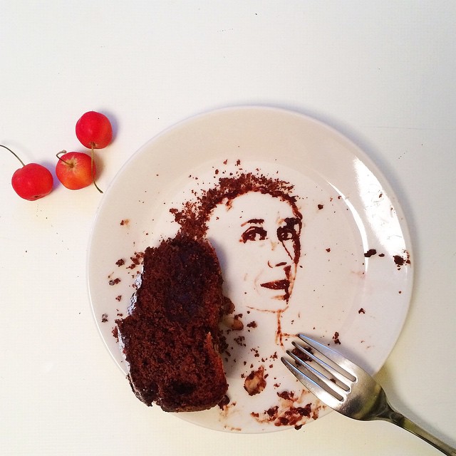 09-Chocolate-Cake-Portrait-Bernulia-Doodle-Drawings-and-Paintings-with-Food-Art-www-designstack-co