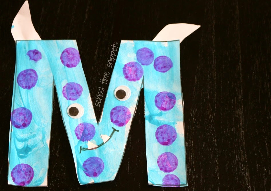 Monster Letter M Preschool Craft School Time Snippets Monster Letter M Preschool Craft School Time Snippets