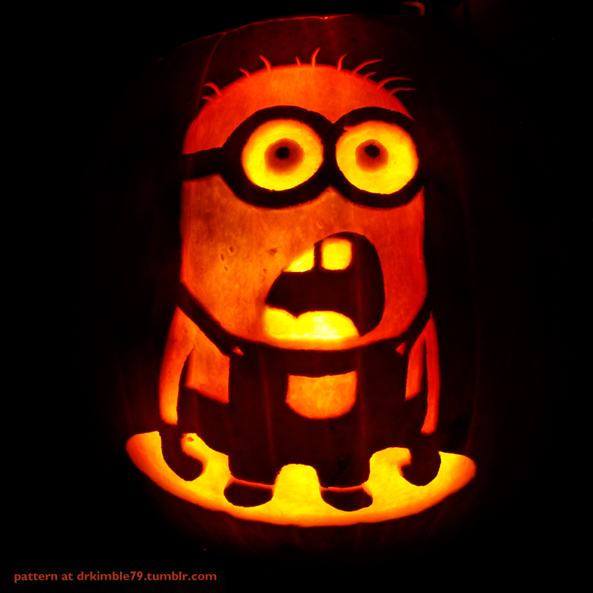 Minion Pumpkin Carving Template New Concept