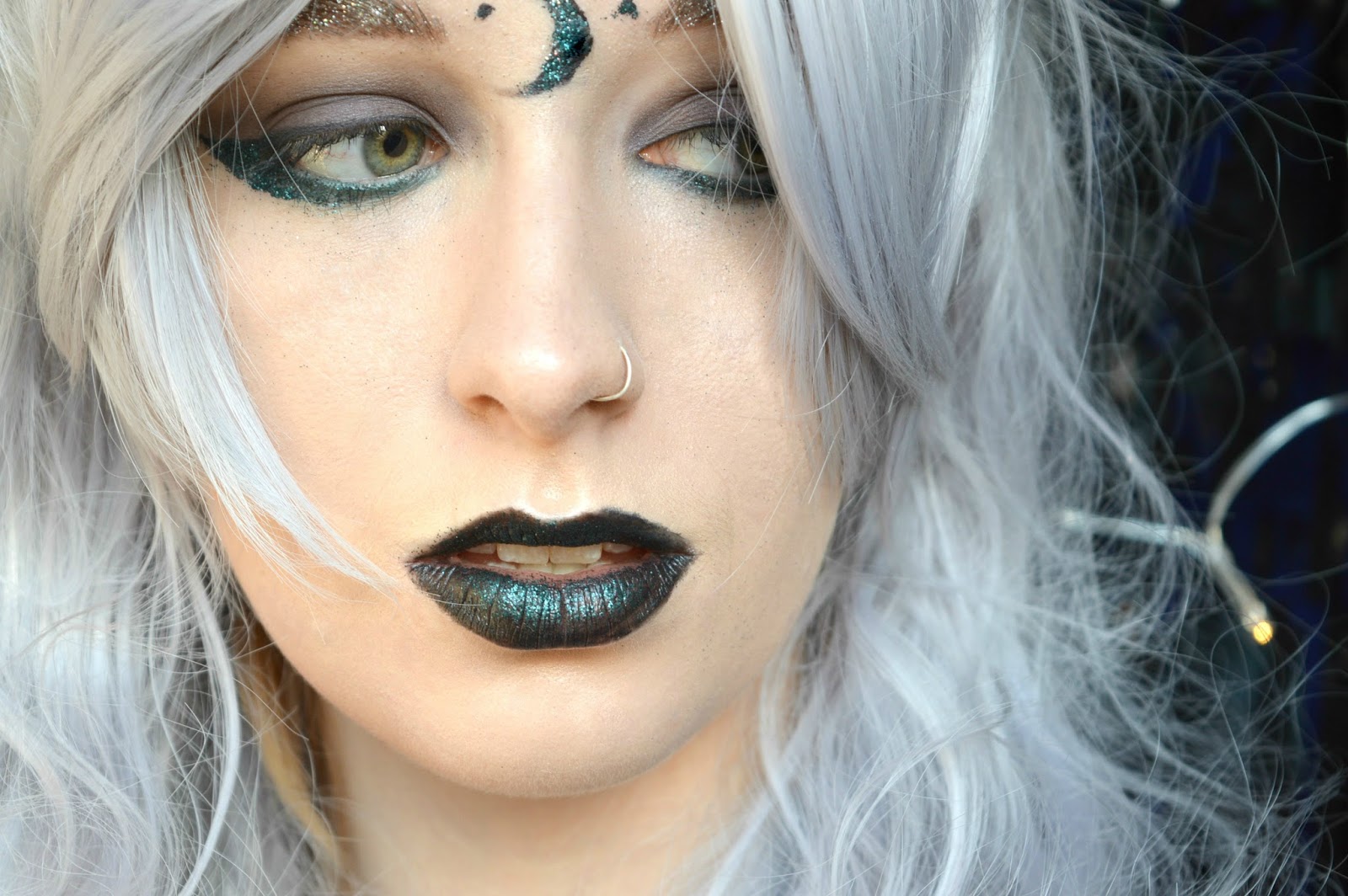White Witch tutorial halloween makeup 