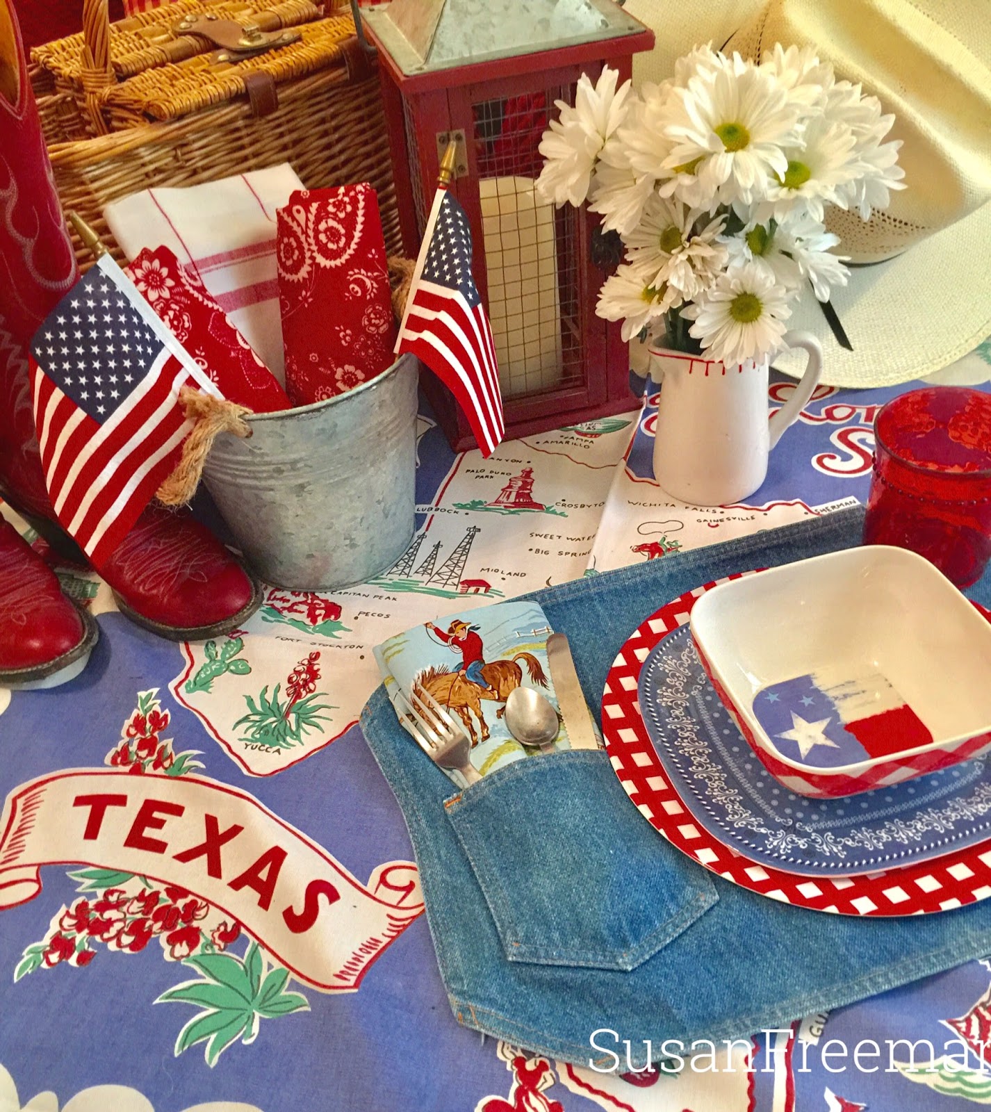 Ash Tree Cottage Texas Style 4th of July Picnic