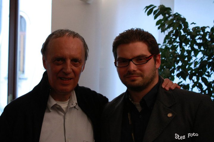 Luca Bagatin con Dario Argento (settembre 2008)