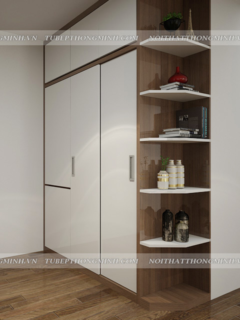 Thiết kế tủ quần áo cửa lùa gỗ ép dán Melamine trẻ trung, hiện đại mau-tu-quan-ao-canh-lua-melamine-tre-trung-hien-dai