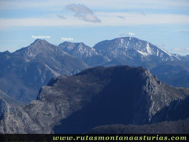 Vista del Ten, Pileñes y Maciédome