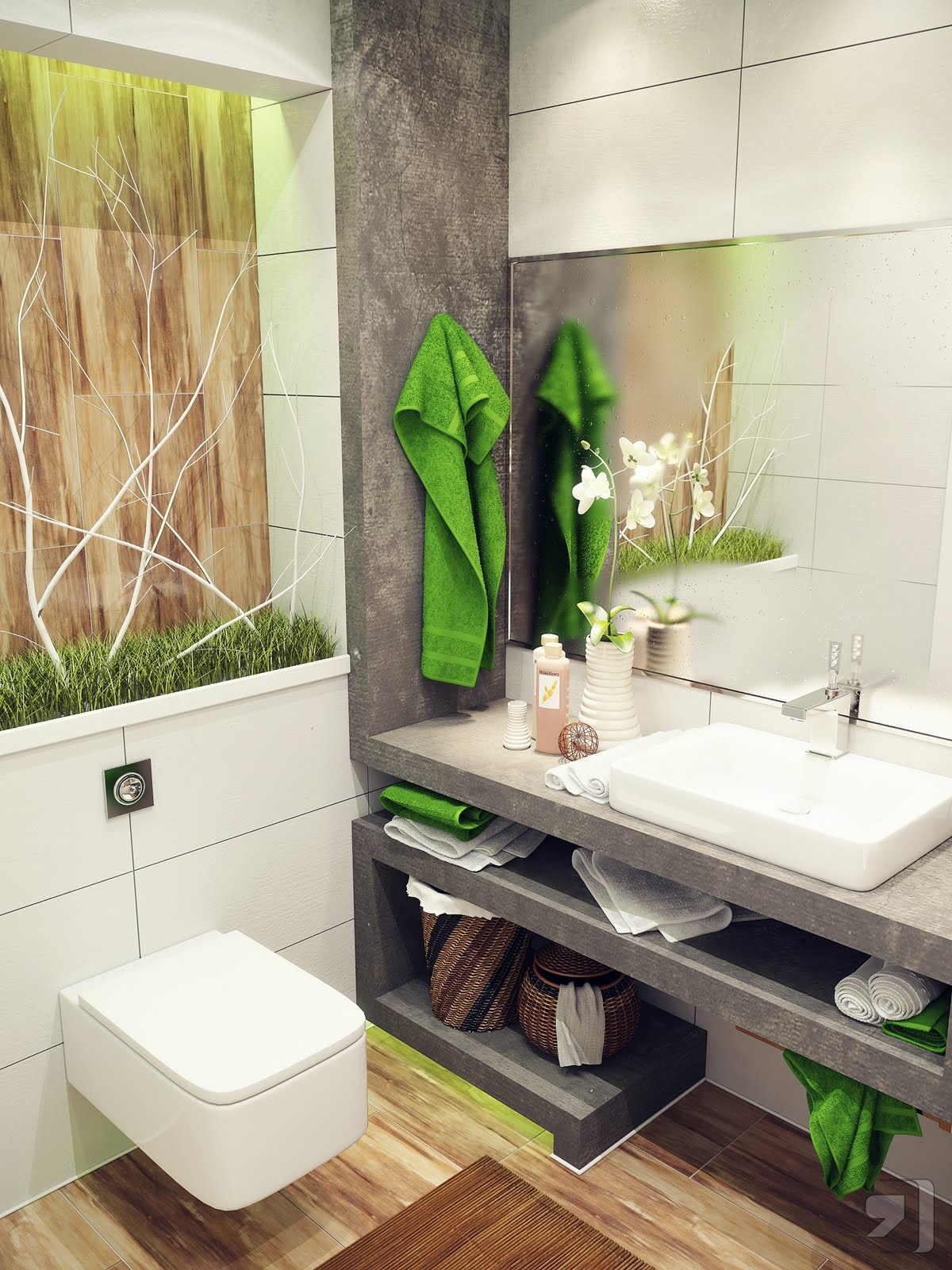 Deco Bilik Air Kecil (Small Bathroom Design) - DEKORUMAH.COM