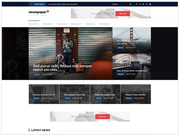 Type Theme of top 10 free wordpress themes