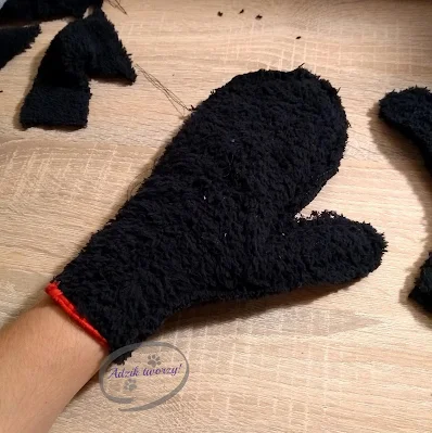 jak uszyć rękawiczki DIY ze ścinek  - Adzik tworzy