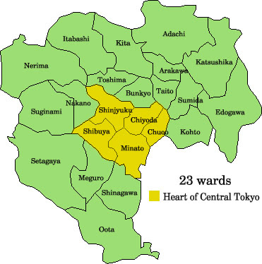 Map of Tokyo City Pictures