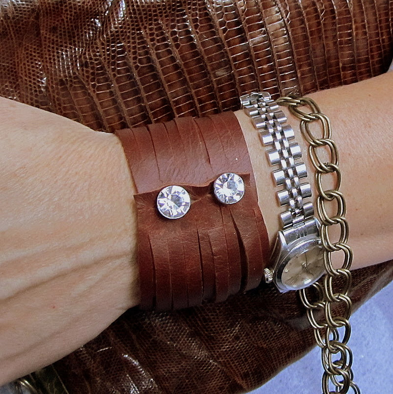 WobiSobi Leather Cuff Bracelet, DIY