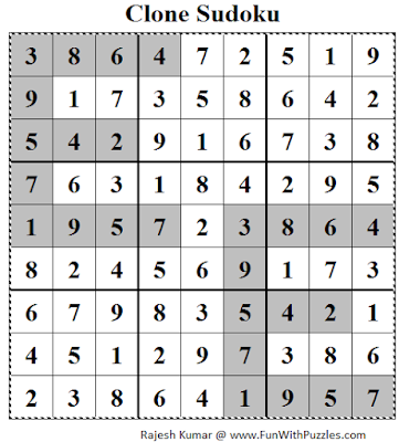 Clone Sudoku (Daily Sudoku League #112)